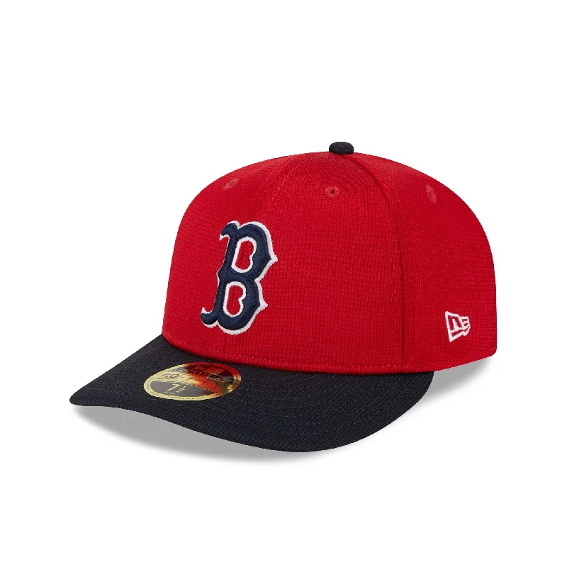 Men’s slim-fit trucker cap-Boston Red Sox 2024 Batting Practice Low Profile 59FIFTY Fitted Hat