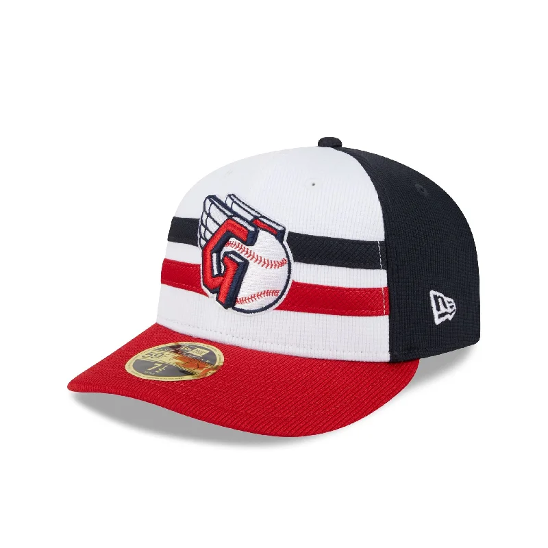 Men’s soft woven tie-Cleveland Guardians 2024 Batting Practice Low Profile 59FIFTY Fitted Hat