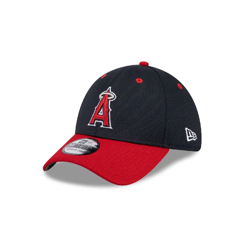 Men’s bold suede keychain-Los Angeles Angels 2024 Batting Practice 39THIRTY Stretch Fit Hat