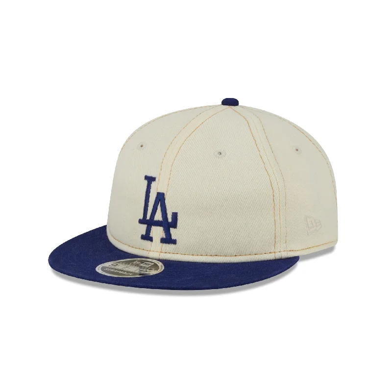 Men’s relaxed stud ring-Los Angeles Dodgers Chrome Denim Retro Crown 9FIFTY Adjustable Hat