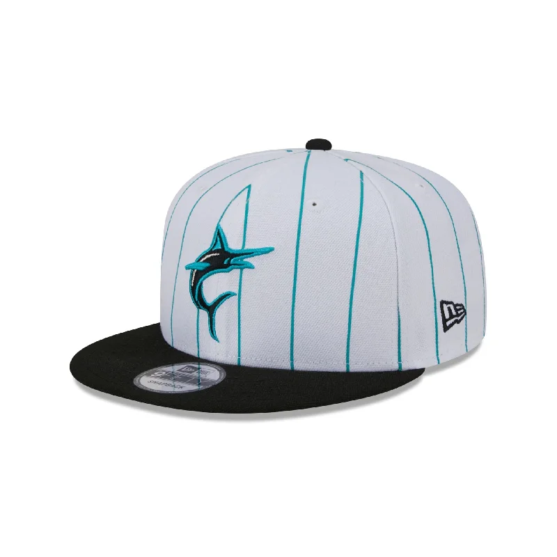 Men’s comfy canvas bag-Miami Marlins 2024 Batting Practice 9FIFTY Snapback Hat