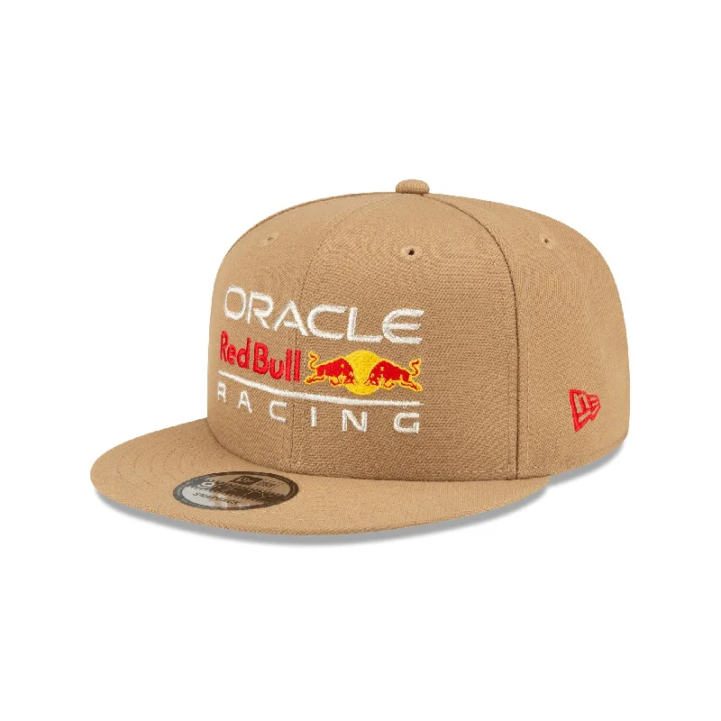 Men’s slim-fit cashmere beanie-Oracle Red Bull Racing Essential Khaki 9FIFTY Snapback Hat