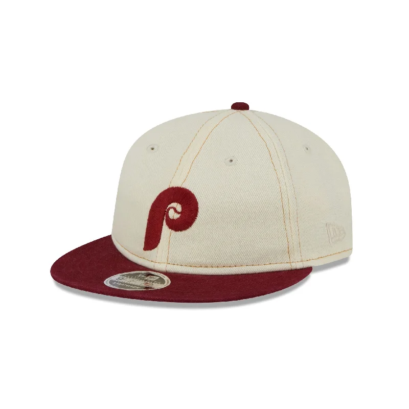 Men’s soft trucker hat-Philadelphia Phillies Chrome Denim Retro Crown 9FIFTY Adjustable Hat