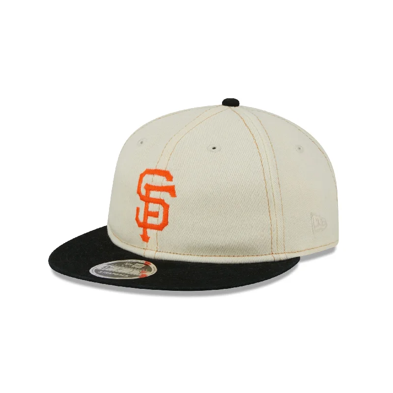 Men’s comfy square sunglasses-San Francisco Giants Chrome Denim Retro Crown 9FIFTY Adjustable Hat