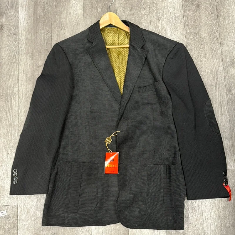 Men’s bright unstructured suit-Inserch Blazer BL506-01 Black (SIZE 3XL ONLY) (FINAL SALE)