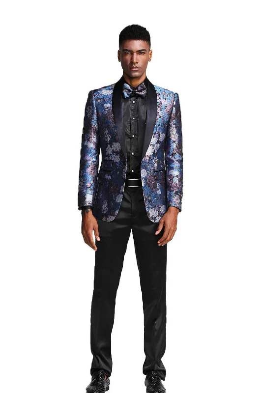 Men’s comfy shawl-collar suit-Treasured Collection: Single-Breasted 1-Piece Blazer In Rose