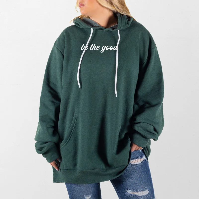 Men’s casual panel sweatshirt-Be the Good Giant Hoodie