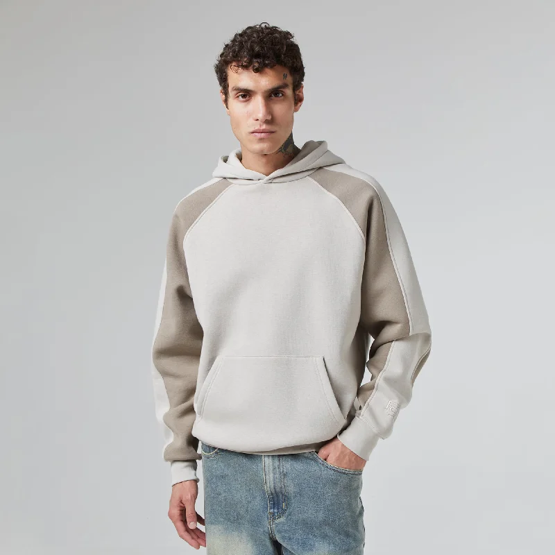 Men’s bold marled hoodie-Cut & Sew Hoodie | Sand