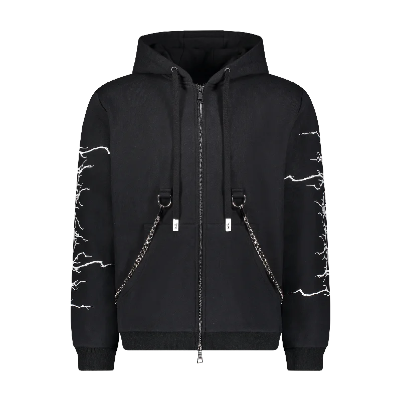 Men’s durable tonal hoodie-FALLEN ANGEL HOODIE BLACK