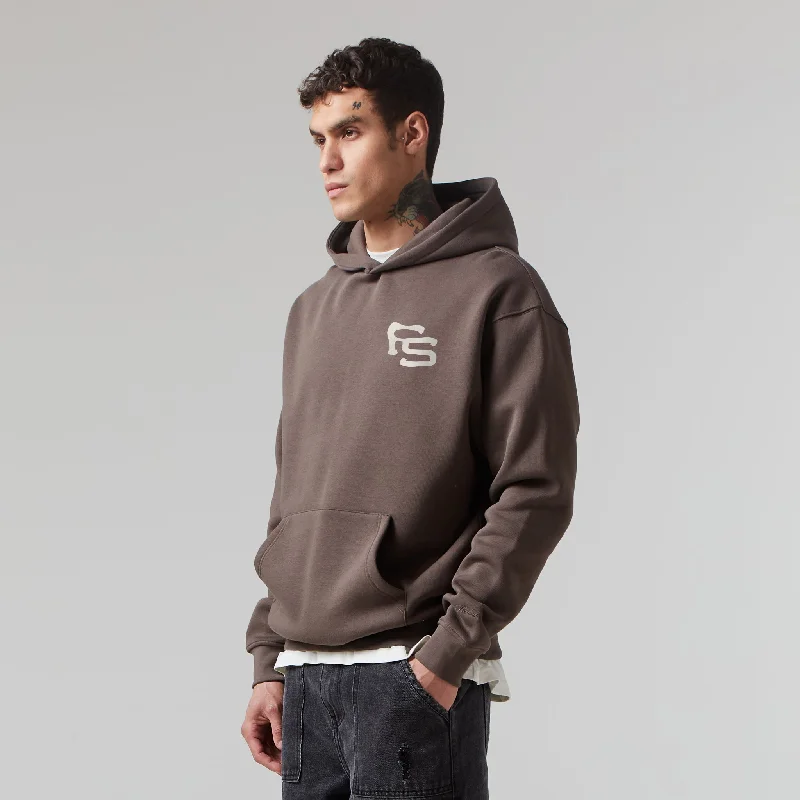 Men’s relaxed marled hoodie-FS Hoodie | Mocha