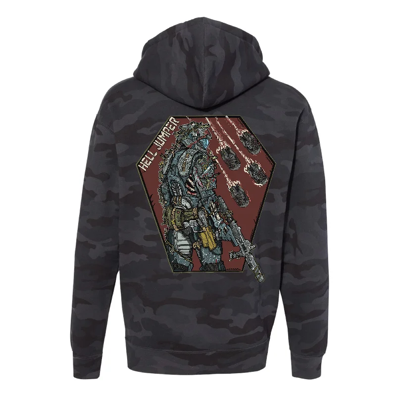 Men’s modern marled hoodie-Hell Jumper Hoodie