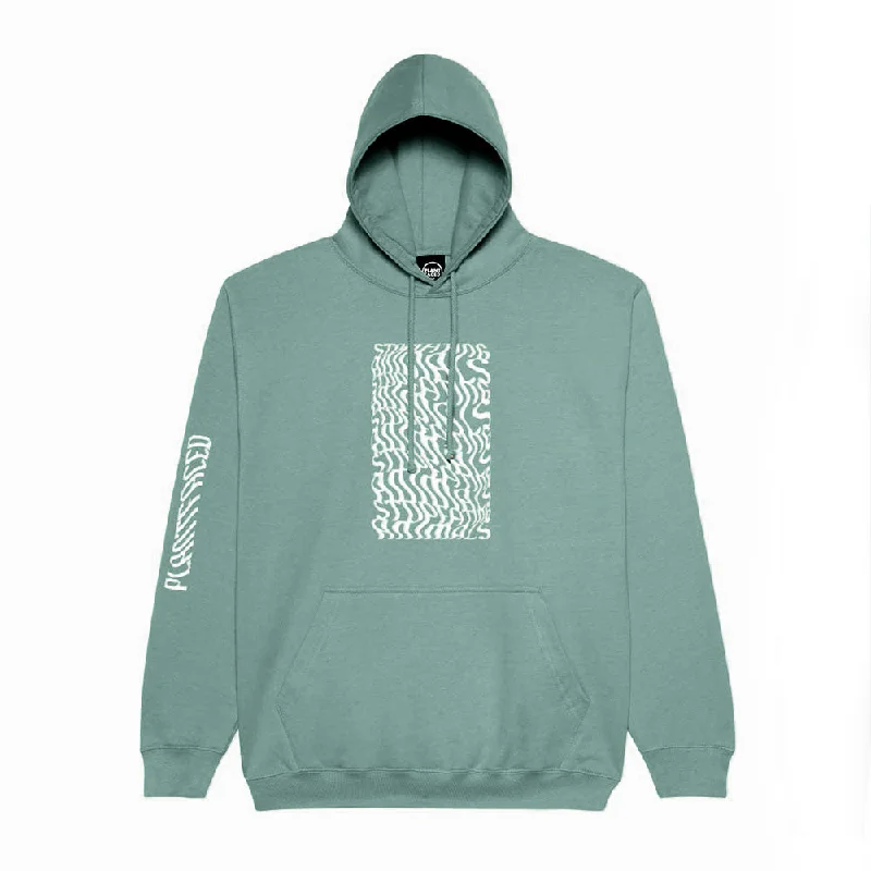 Men’s breathable jersey hoodie-Illusions Hoodie - Stop Eating Animals - Moss Green