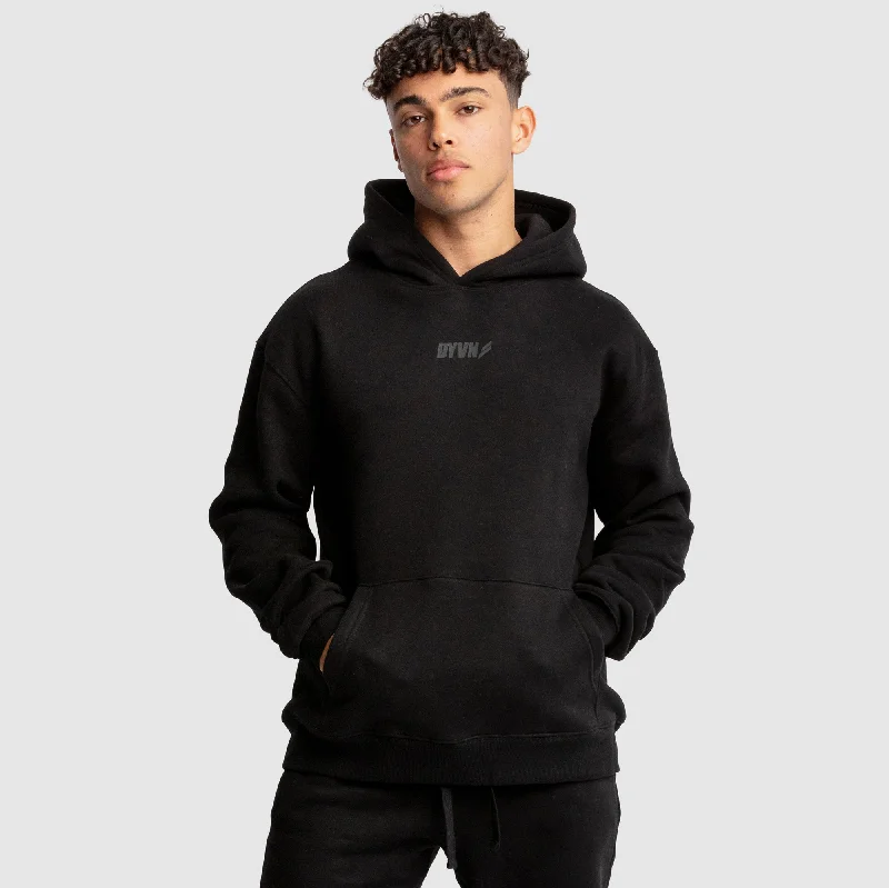 Men’s lightweight tonal hoodie-Men's DYVN Relaxed Fit Hoodie - Black