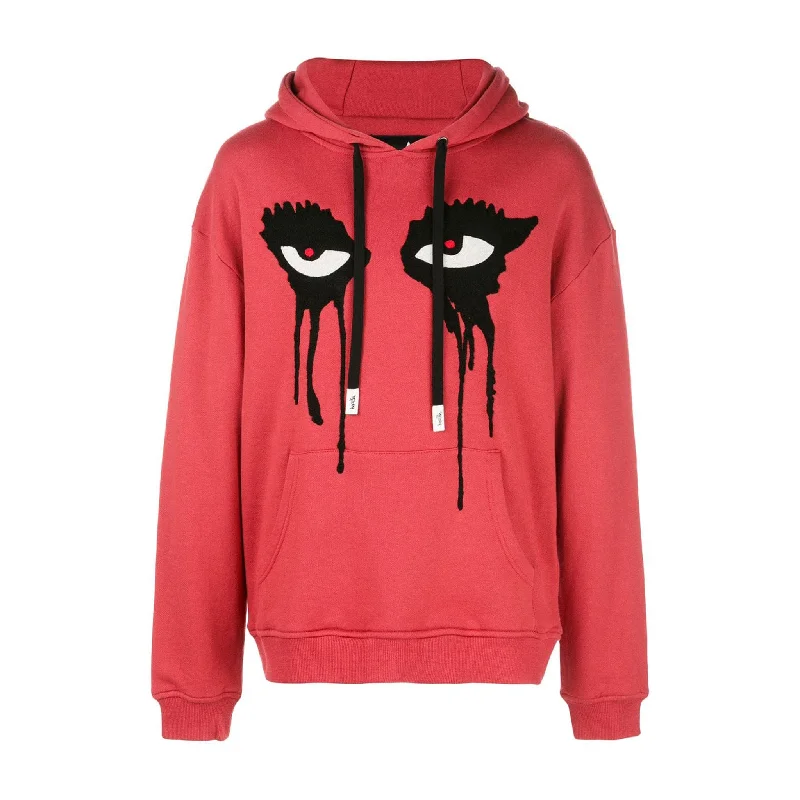 Men’s slim-fit jersey hoodie-MOODY EYES HOODIE