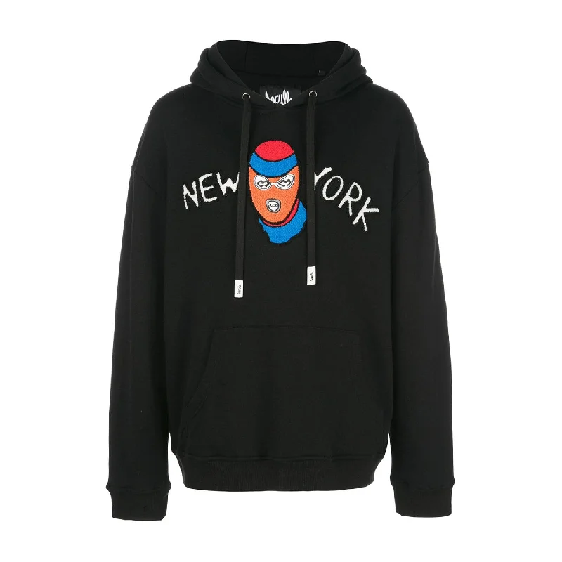 Men’s comfy heathered hoodie-NEW YORK ROBBER HOODIE