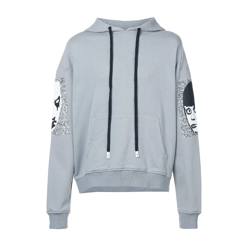 Men’s trendy loopback hoodie-PRAY FOR REVOLUTION HOODIE