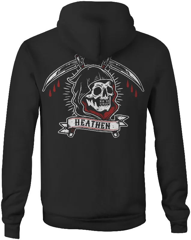 Men’s slim-fit split hoodie-Reaper Pullover Hoody