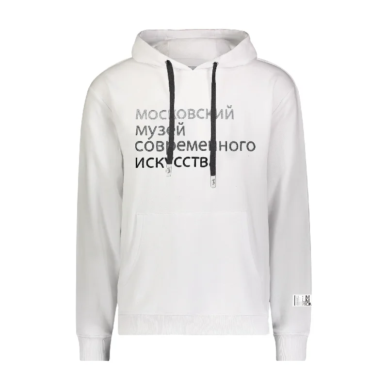 Men’s breathable tonal hoodie-ALLY HOODIE OFF WHITE