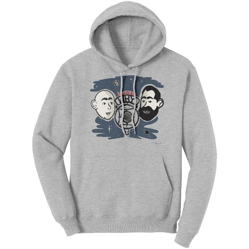 Men’s comfy marled hoodie-Retro Justin and Aaron Pullover Hoodie