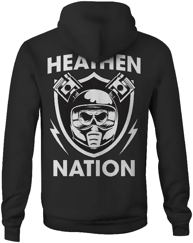 Men’s relaxed faded hoodie-Shield Hoodie