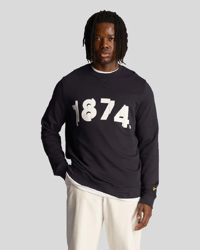 Men’s durable tonal hoodie-1874 Graphic Sweatshirt