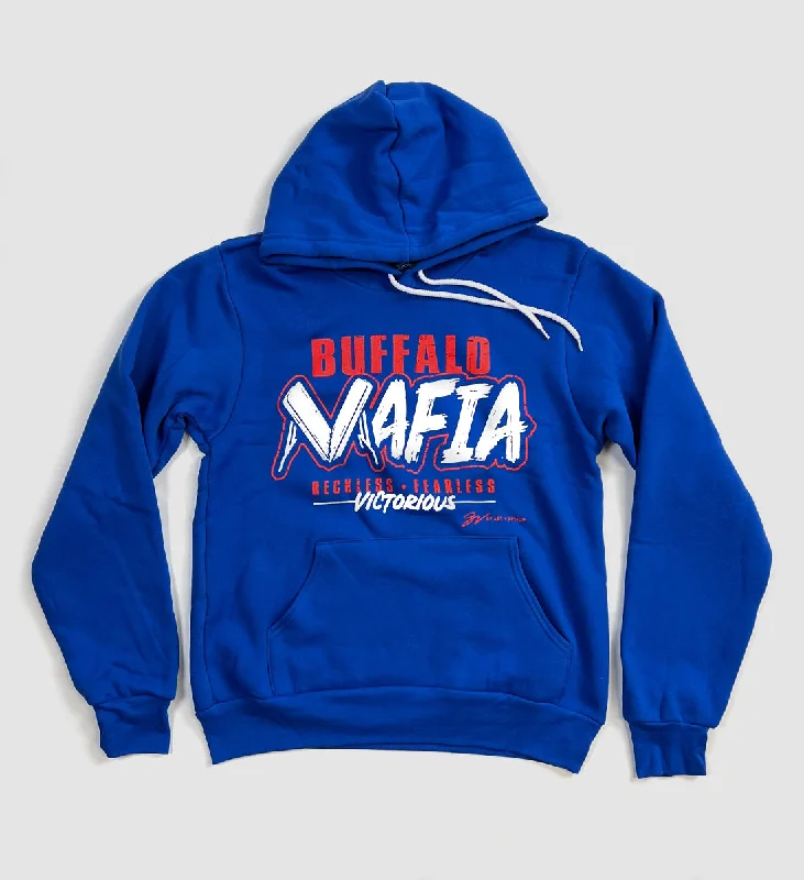 Men’s bold split hoodie-Buffalo Mafia Hooded Sweatshirt