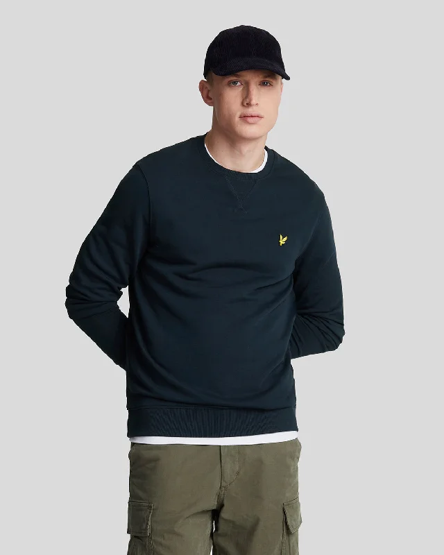 Men’s slim-fit french-terry hoodie-Crew Neck Sweatshirt