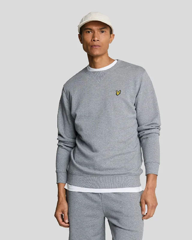 Men’s modern heathered sweatshirt-Crew Neck Sweatshirt