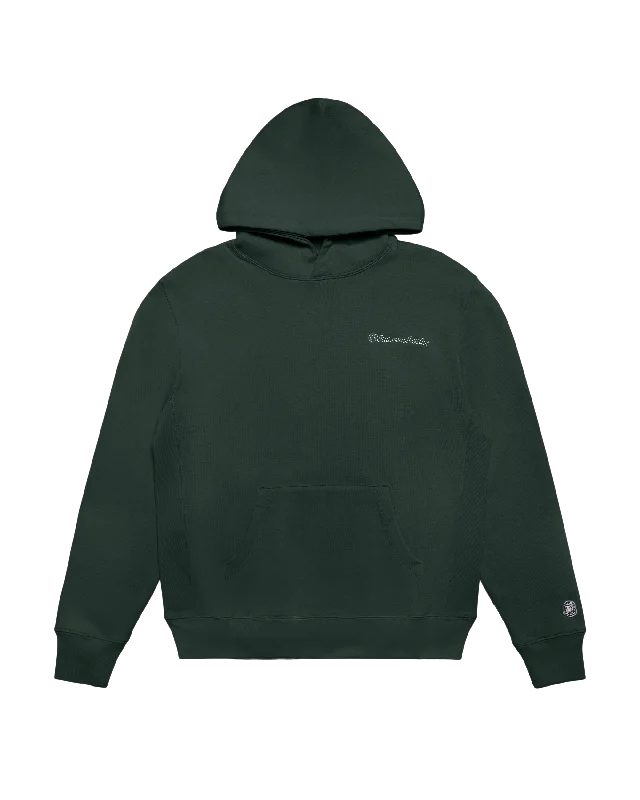 Men’s lightweight faded hoodie-Embroidered Logo Hoodie