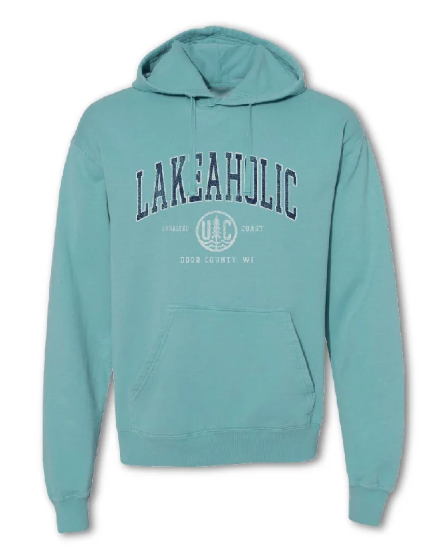 Men’s durable drop-shoulder hoodie-Lakeaholic Hood (Customize)