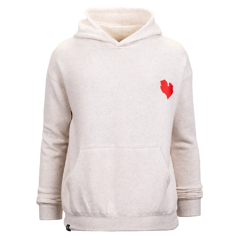 Men’s slim-fit marled hoodie-LOVE HOOD YOUTH