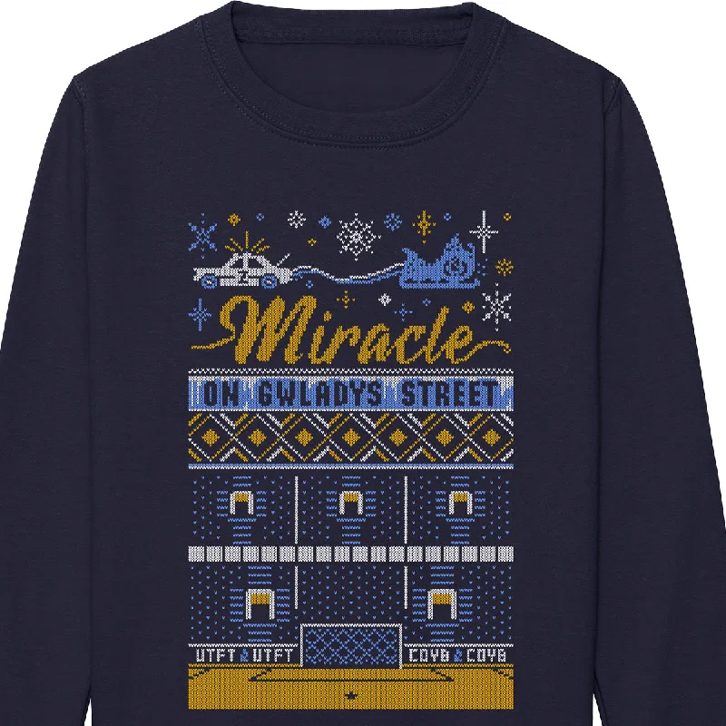 Men’s modern tonal hoodie-Miracle on Gwladys Street Xmas Sweatshirt