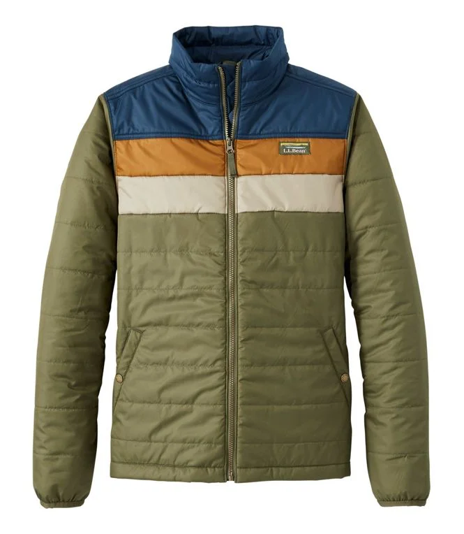 Men’s relaxed shacket jacket-Mountain Classic Puffer Jacket Color Block Men's Regular