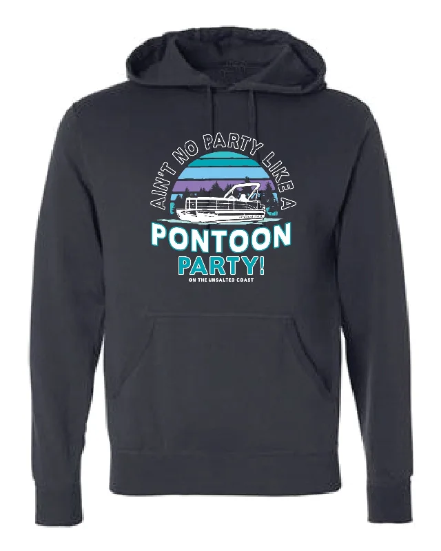 Men’s casual split sweatshirt-PONTOON PARTY