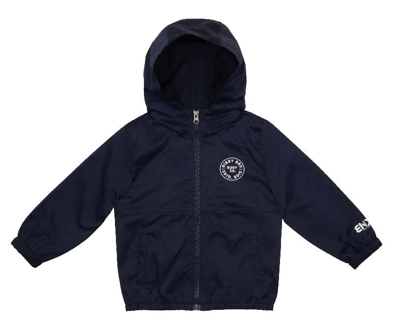 Men’s durable safari jacket-Poods Navy Skate Jacket