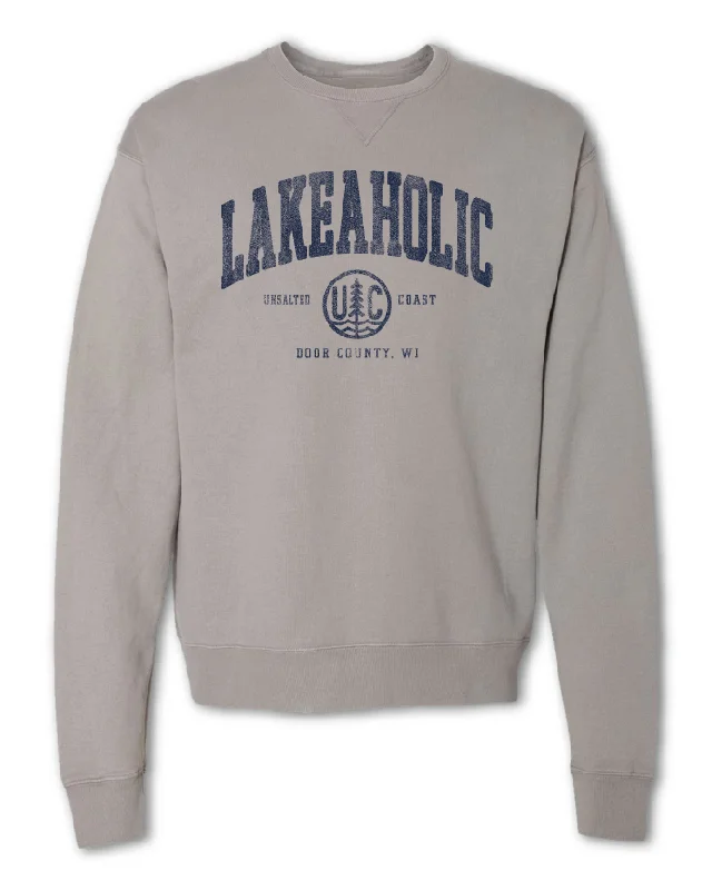 Men’s comfy heathered hoodie-Lakeaholic Crew (Customize)