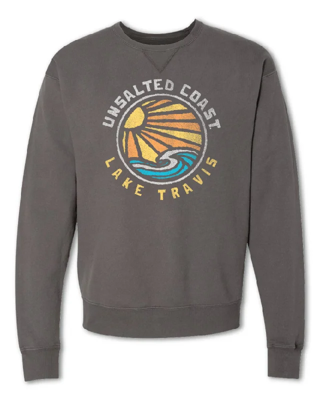 Men’s bold heathered hoodie-Freshwater Crew (Customize)