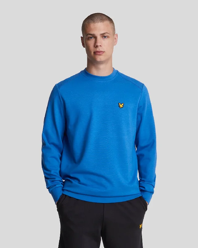 Men’s breathable tonal hoodie-Sports Crew Neck Fly Fleece Sweatshirt