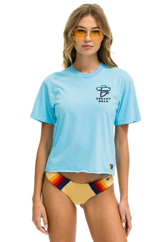 Men’s modern chevron tee-DREAMY DRAW 2023 BOYFRIEND TEE - SKY