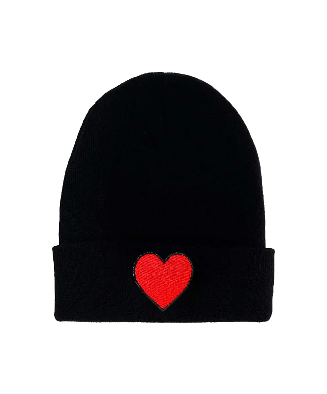 Men’s stylish henley top-HEART RIB BEANIE