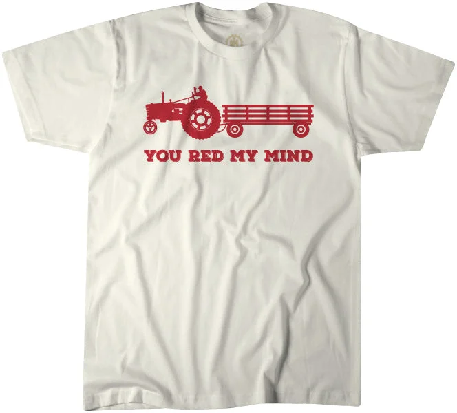 Men’s bold slub tee-You Red My Mind Tractor Tee