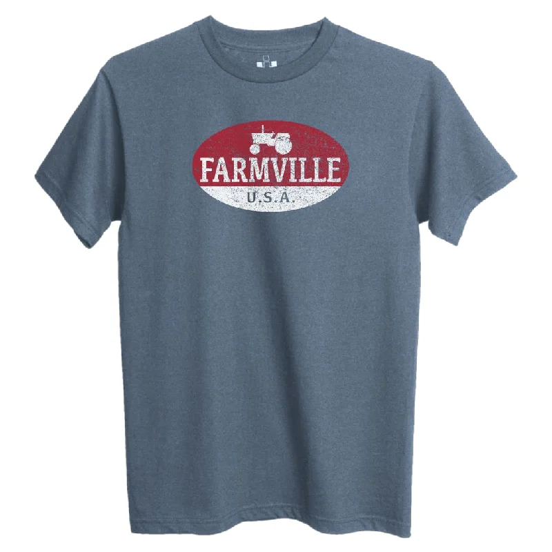 Men’s bold mercerized tee-FARMVILLE TEE