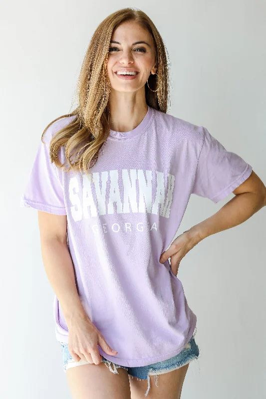 Men’s lightweight modal tee-Lavender Savannah Georgia Tee