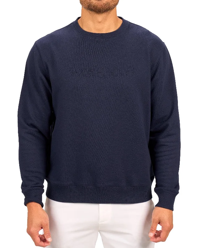 Men’s modern heathered shirt-Puff Crew