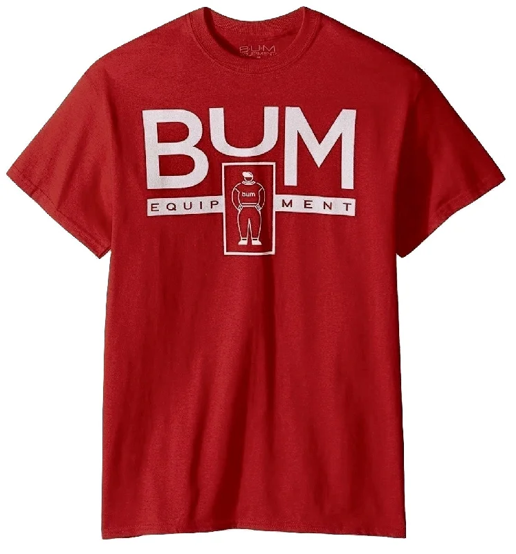 Men’s bold henley shirt-RED B.U.M. Equipment Tee