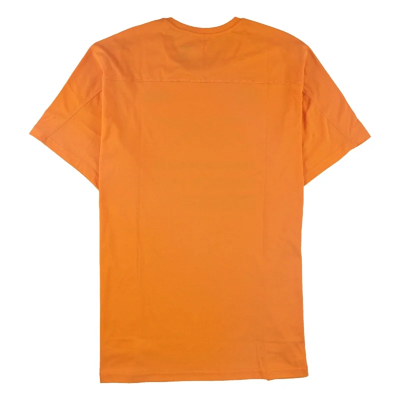 Men’s bold slub tee-Reebok Mens Logo Graphic T-Shirt, Orange, Large