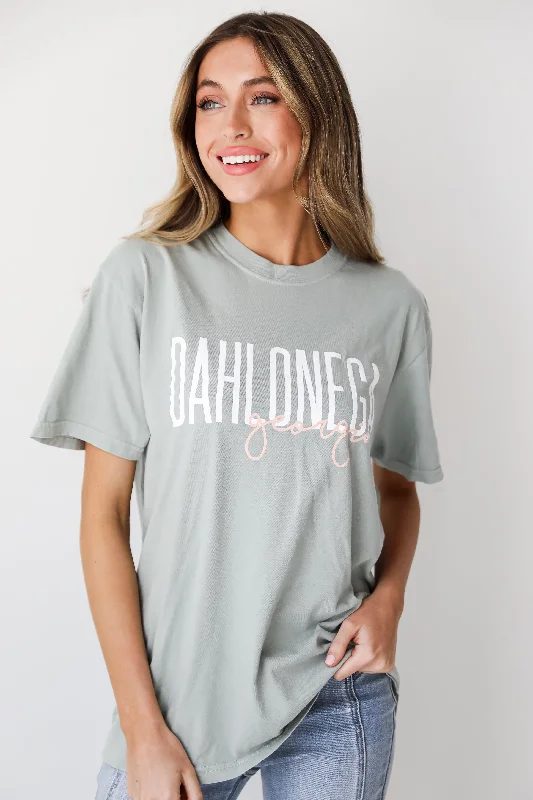 Men’s breathable slub top-Dahlonega Georgia Script Tee