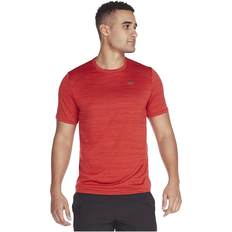 Men’s bold raglan tee-Skechers Mens Coolness Basic T-Shirt, Red, Small