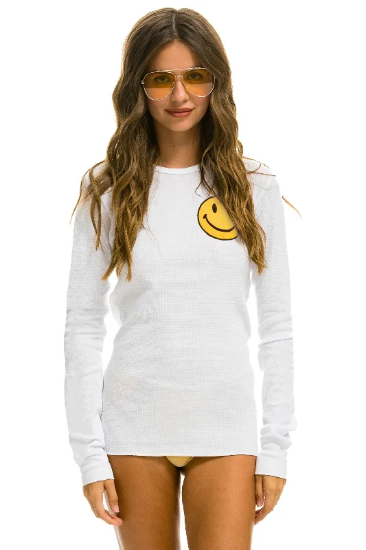 Men’s modern supima top-SMILEY 2 THERMAL - WHITE