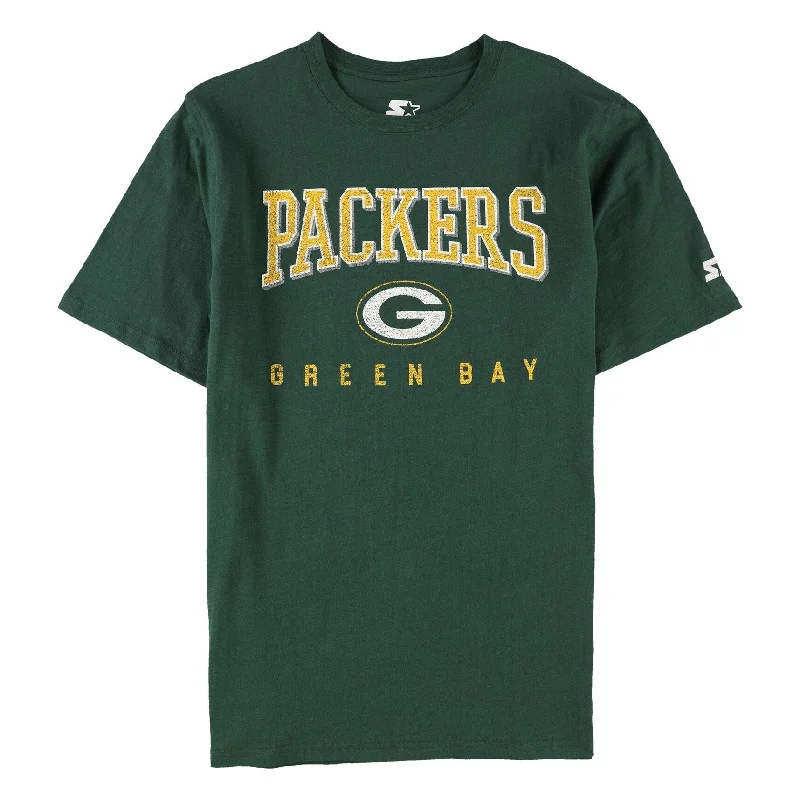 Men’s modern chevron tee-STARTER Mens Green Bay Packers Graphic T-Shirt, Green, Large